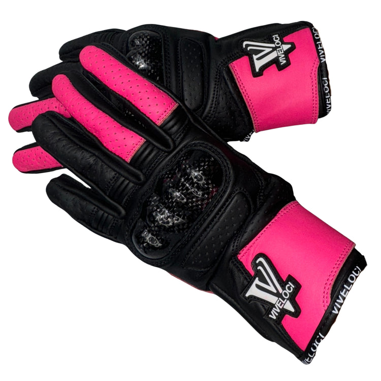 Pink bike gloves deals