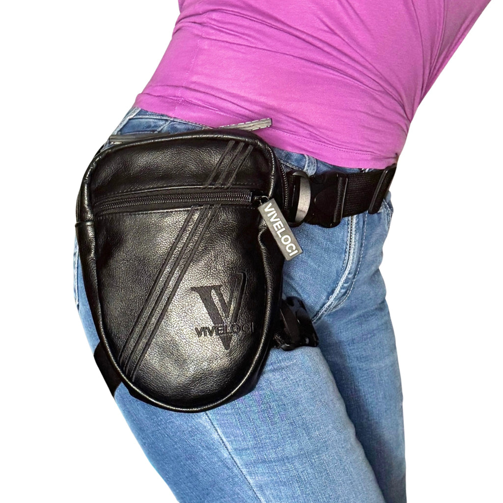 Ladies motorcycle hip bag best sale