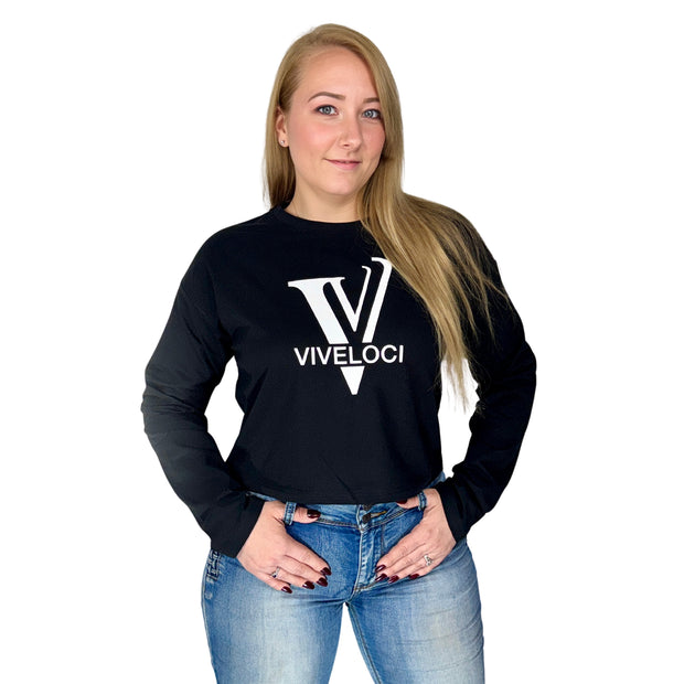 ViVeloci Long Sleeve Crop Top