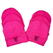 Hot Pink Beanie with ViVeloci Logo embroidered in black thread